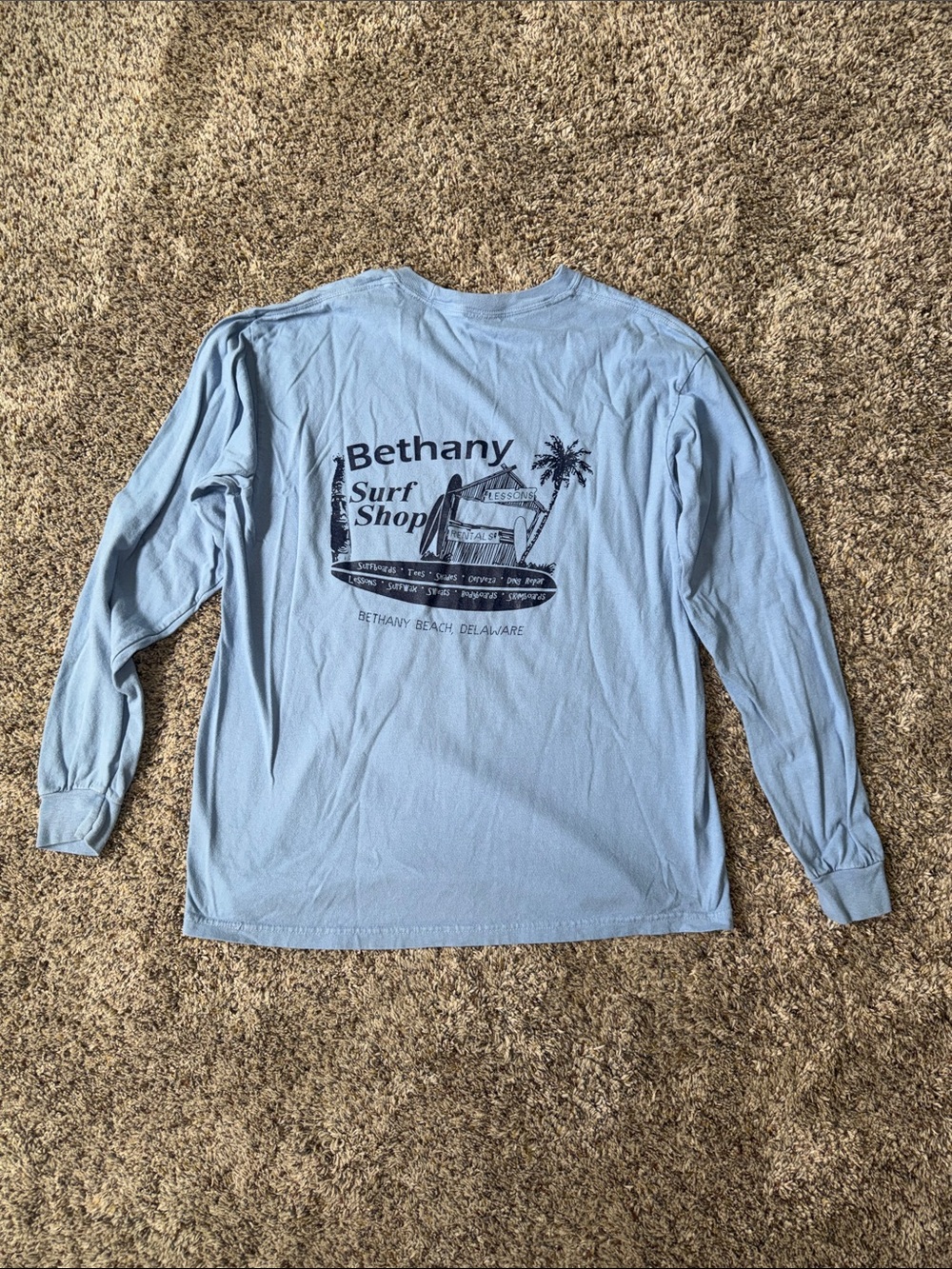 Bethany Surf Shop Logo Long Sleeve Tee